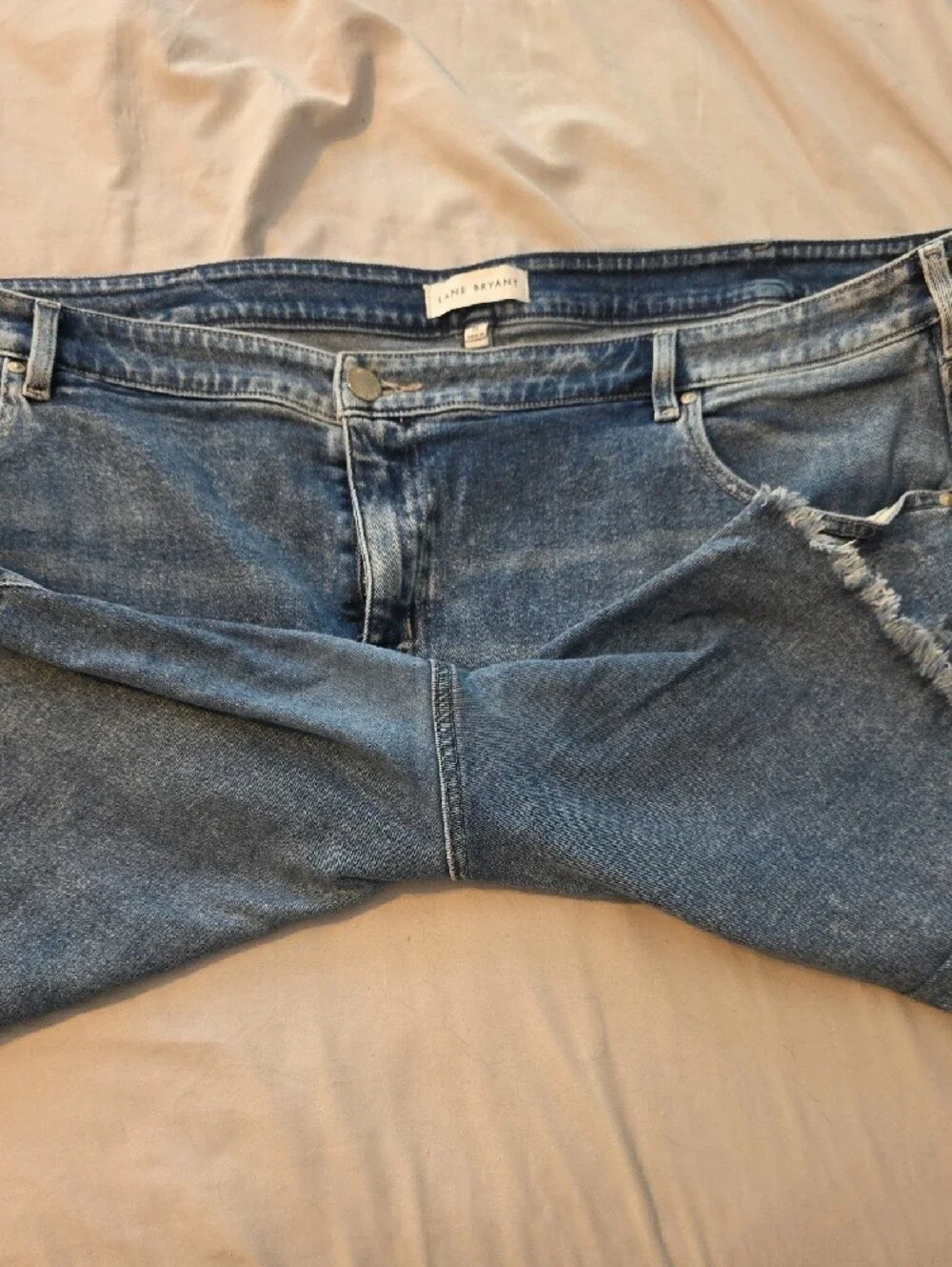 Lane Bryant Light Blue Distressed Denim Shorts